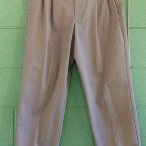 Men's IZOD Khakis Size 34/30 Pleated with Cuffs